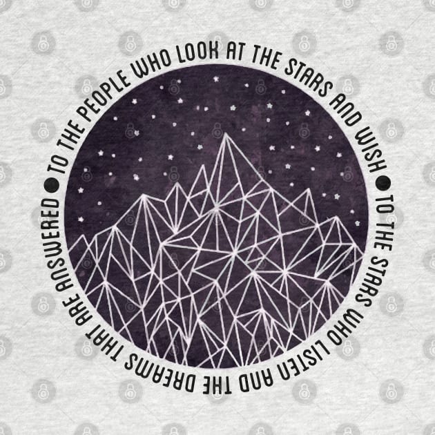 Night Court | Look At The Stars - Symbol Print by DungeonDesigns